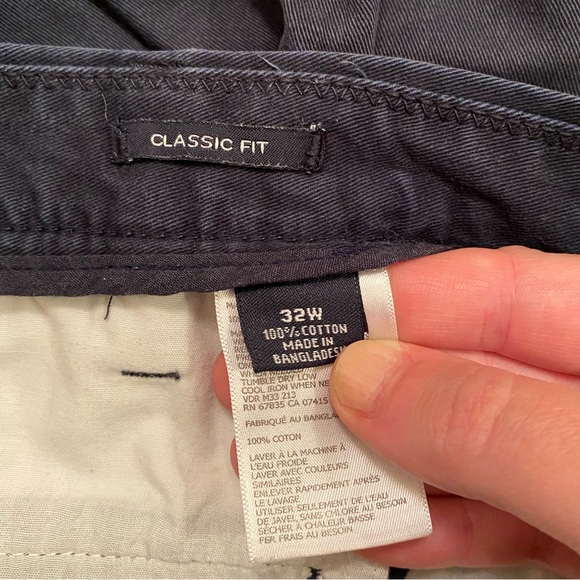 Nautica Classic Fit Navy Shorts Size 32 - Picture 5 of 7